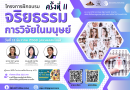 ประชาสัมพันธ์อบรมจริยธรรมการวิจัยในมนุษย์ ครั้งที่ 11/2568