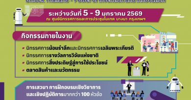 ขอเชิญเข้าร่วมกิจกรรมวันนักประดิษฐ์ 2569 Thailand Inventors’Day 2026