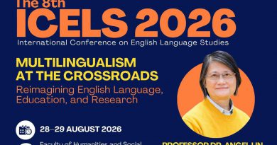 ขอเชิญชวนเข้าร่วมการประชุมวิชาการระดับนานาชาติ The 8th International Conference in English Language Studies (The 8th ICELS 2026)